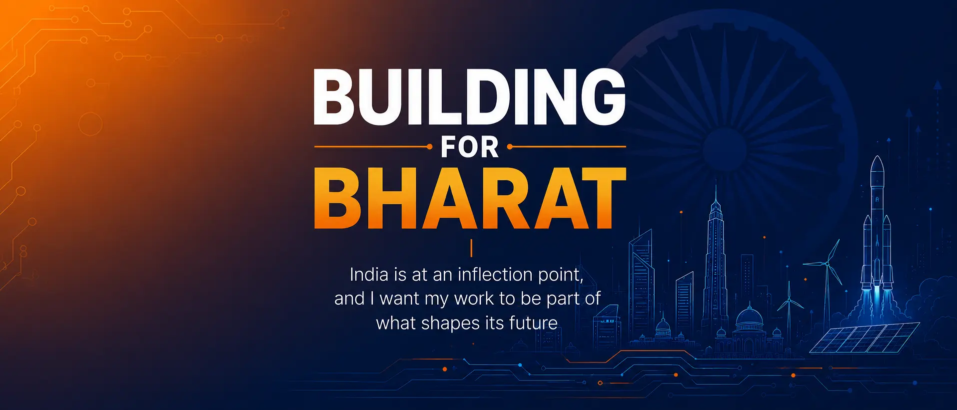 futuristic bharat banner